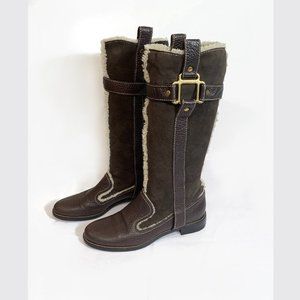 DOLCE & CABBANA belted high winter boots